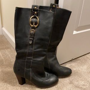 Lucky Brand, soft leather, great wooden heel